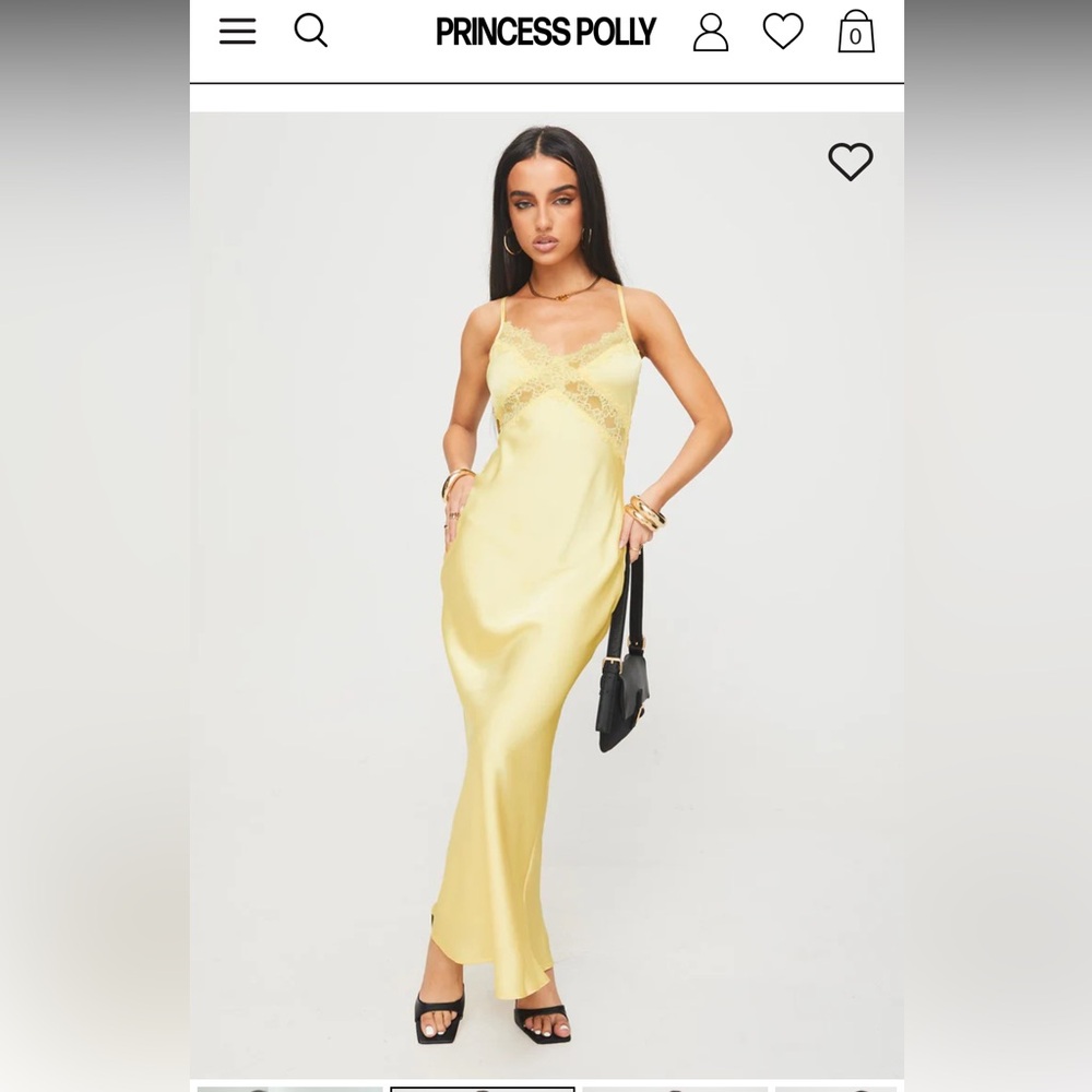 Yellow Princess Polly Maxi Dress Size 2 New with tags, still in packaging